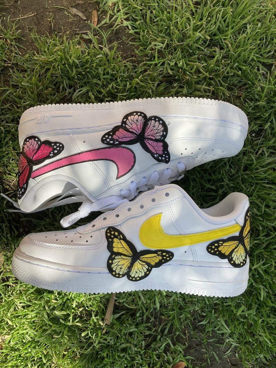 Custom butterfly embroidered outlet 'air force 1 low