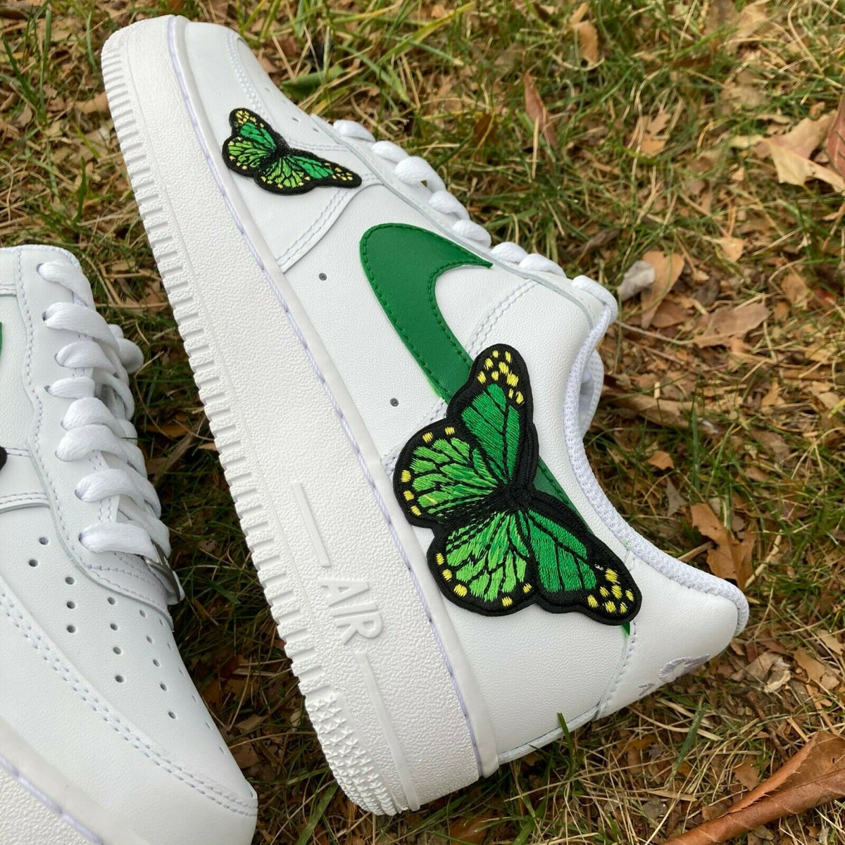 drip creations Nike Air Force 1 Multi Color Monarch Butterfly Custom  Sneaker 6 Y