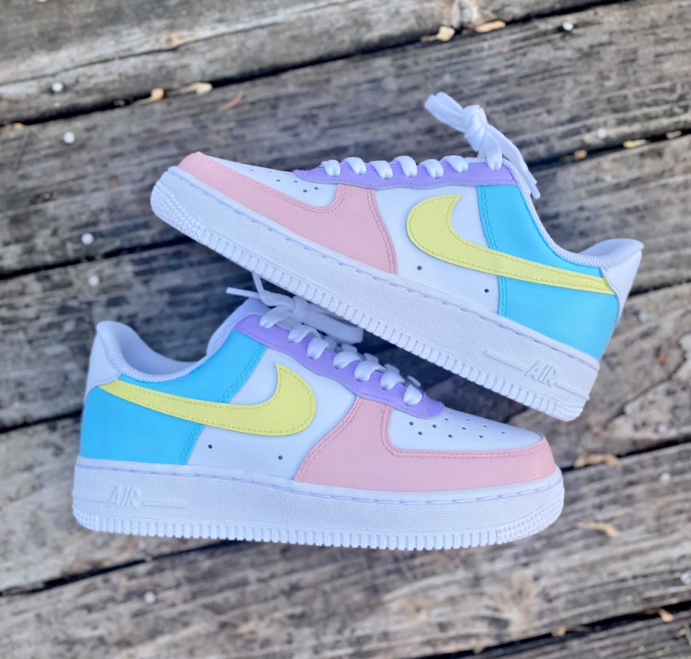 Mus draadloos Incident, evenement Air Force 1 Custom Low Pastel Shoes Purple Yellow Blue Mint Pink All S –  Rose Customs, Air Force 1 Custom Shoes Sneakers Design Your Own AF1