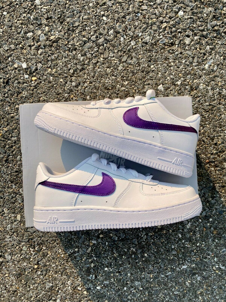 Prince Collectible Custom Nike Air Force 1 Shoes White Low - Bandana Fever