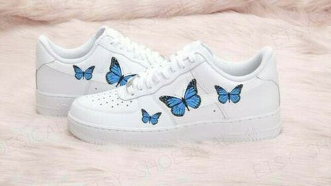 Butterfly X LV Air Force 1  Butterfly shoes, Aesthetic shoes