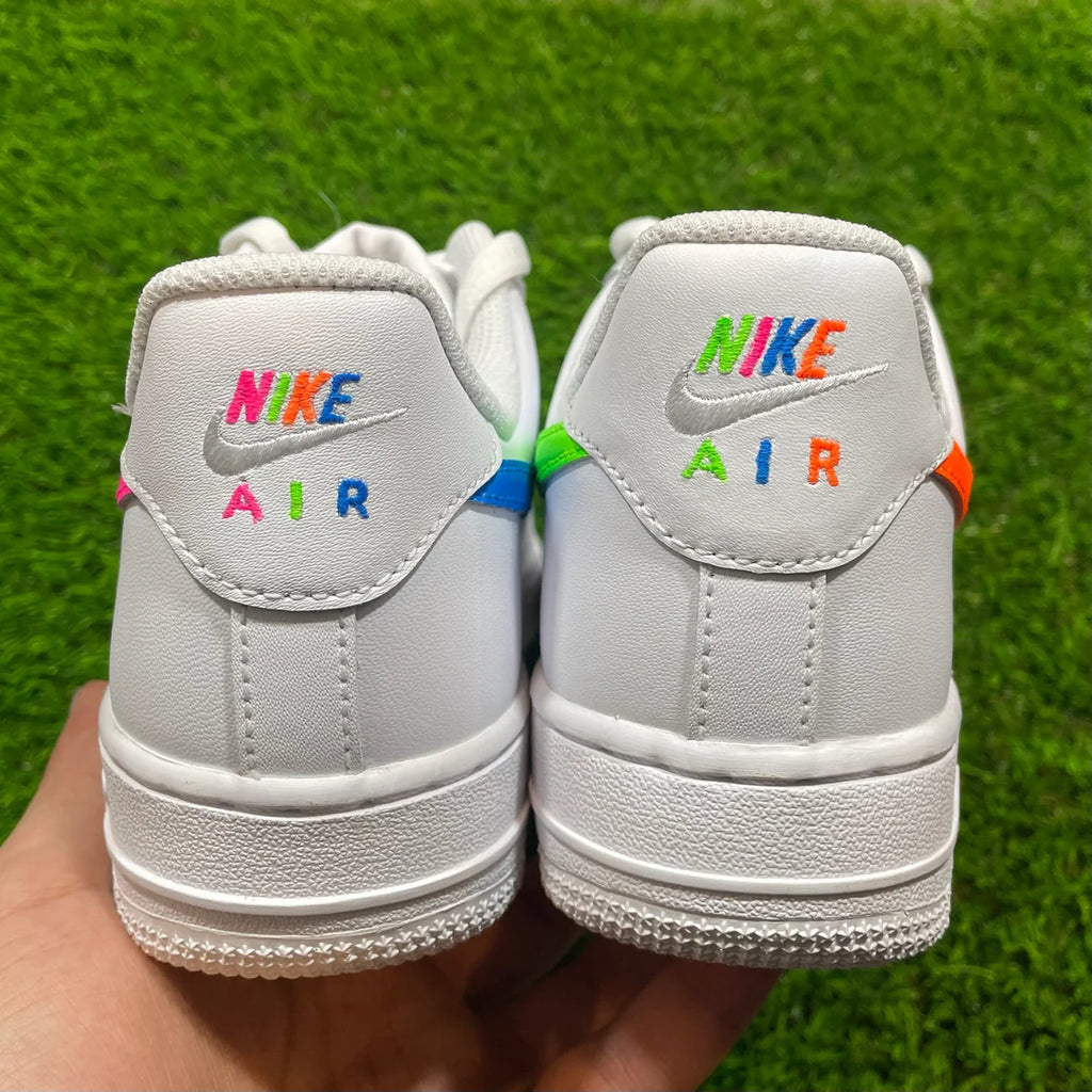 Nike Air Force 1 Low Custom Green Swoosh AF1 Unisex Shoes for Men Women