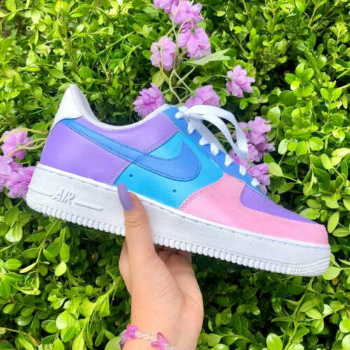 Cotton Candy Air Force 1  Nike shoes air force, Custom sneakers