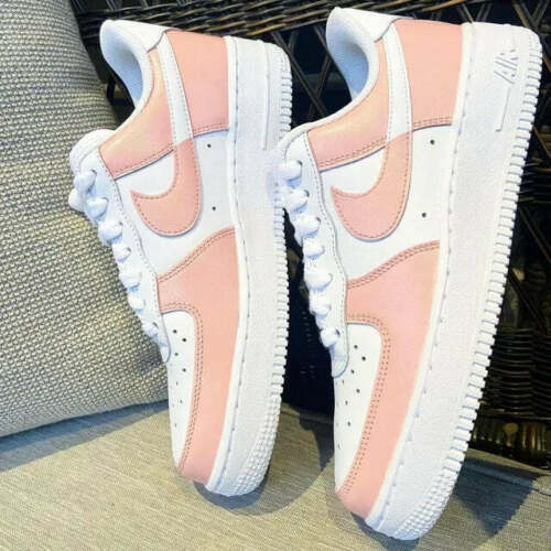 Nike Air Force 1 drip Pink Custom Sneaker AF1 