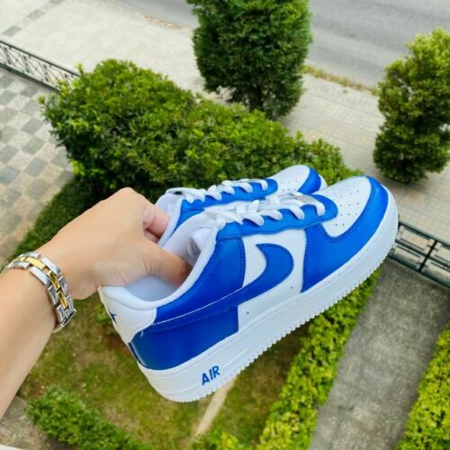 Blue And White Nike Shoes