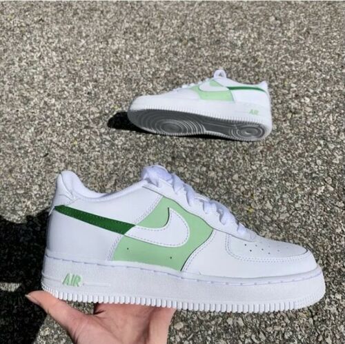Air Force 1 Custom Low Two Tone Mint Light Green Men Women Kids All Si –  Rose Customs, Air Force 1 Custom Shoes Sneakers Design Your Own AF1