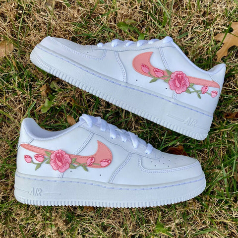 Air Force 1 Custom Low Two Tone Light Petal Pink Rose Men Women Kids All Sizes AF1 Sneakers