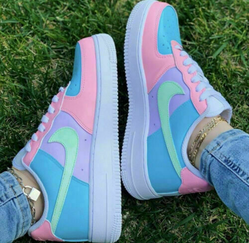 Nike Air Force 1 Shoes Custom "Colorful Pastel" Easter